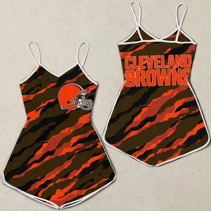 Cleveland Browns 3D Printed Women's Romper Jumpsuit
