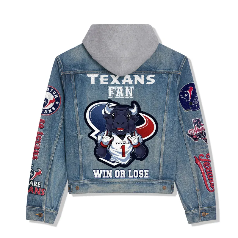 Houston Texans Hooded Denim Jacket 3
