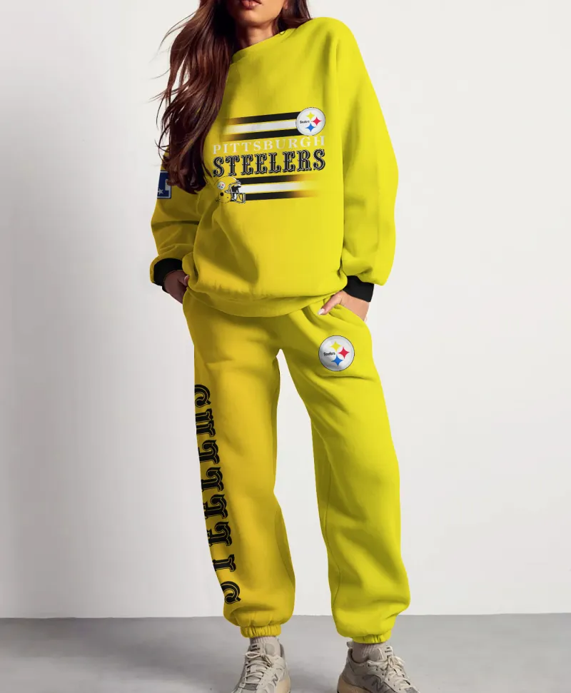 Pittsburgh Steelers Combo 3D Sweatsuit and Sweatpants