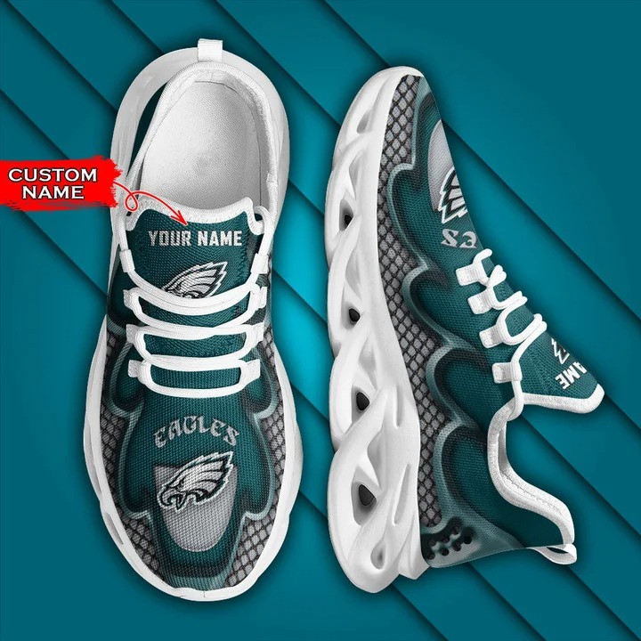 Philadelphia Eagles Sneakers Top View