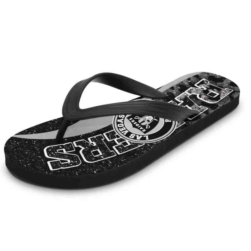 Las Vegas Raiders Summer Flip Flop Side View