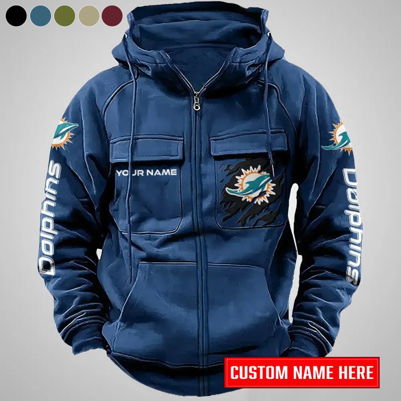 Miami Dolphins Hoodie Navy