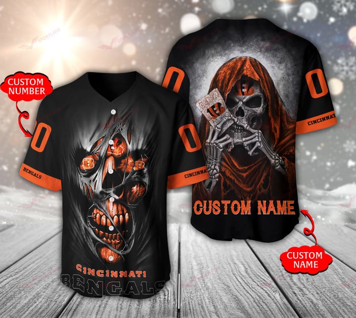 Cincinnati Bengals Personalized Baseball Jersey