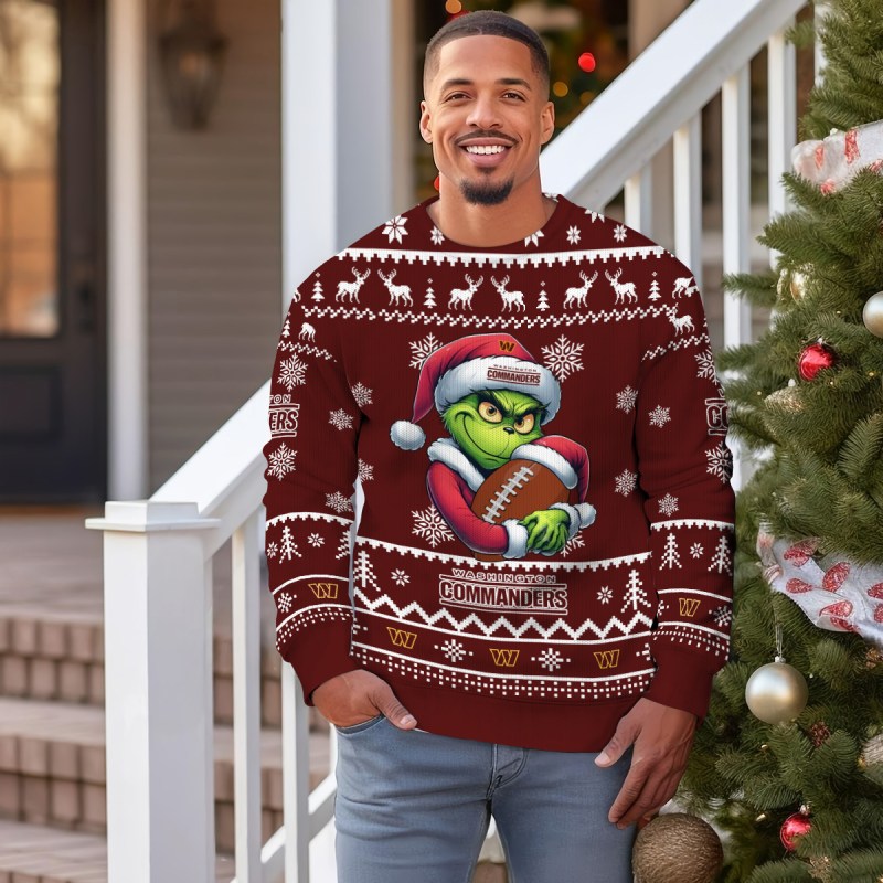 Washington Commanders Ugly Sweater Outdoor 3