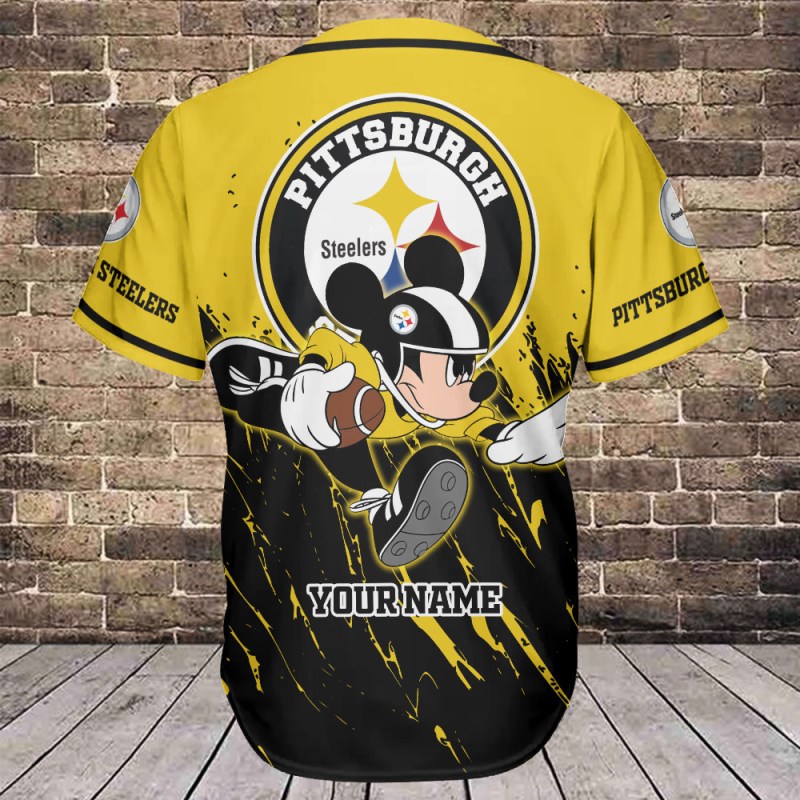 Pittsburgh Steelers Personalized Baseball Jersey