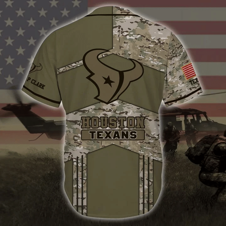 Houston Texans Personalized Jersey Back View