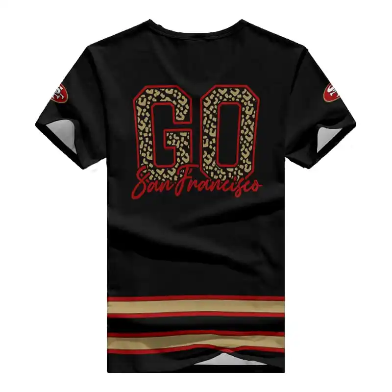 San Francisco 49ers V-neck Women T-shirt Back View