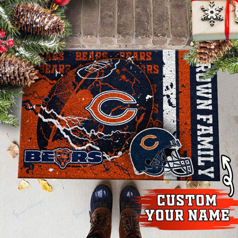 Chicago Bears Doormat - Side View