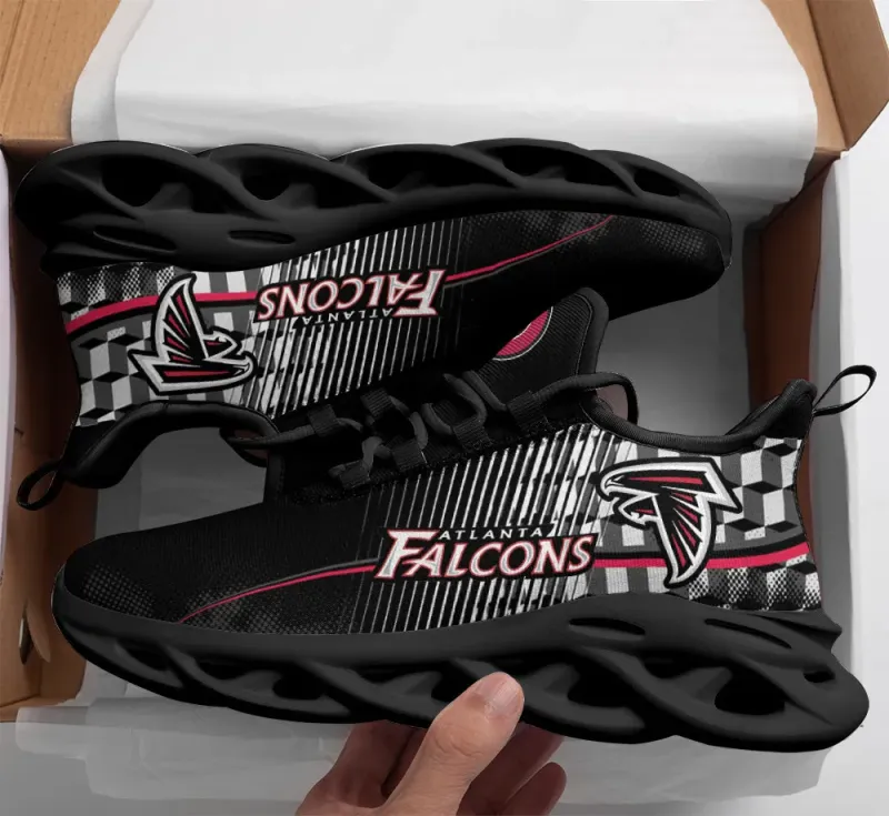 Atlanta Falcons Yezy Running Sneakers Back View