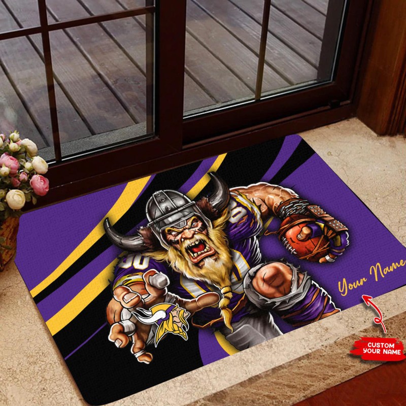 Minnesota Vikings Personalized Doormat