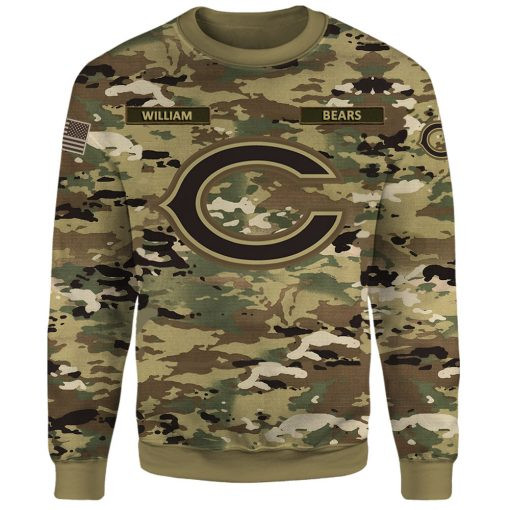 Chicago Bears Personalized Ugly Christmas Sweater Image 4