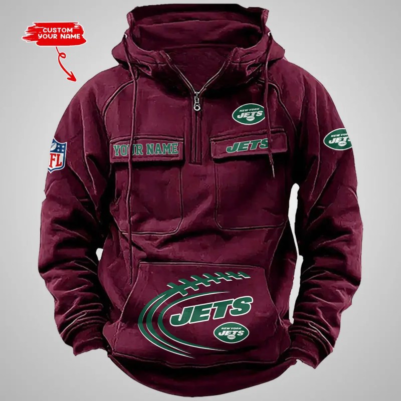 Personalized Multi-Pockets Hoodie