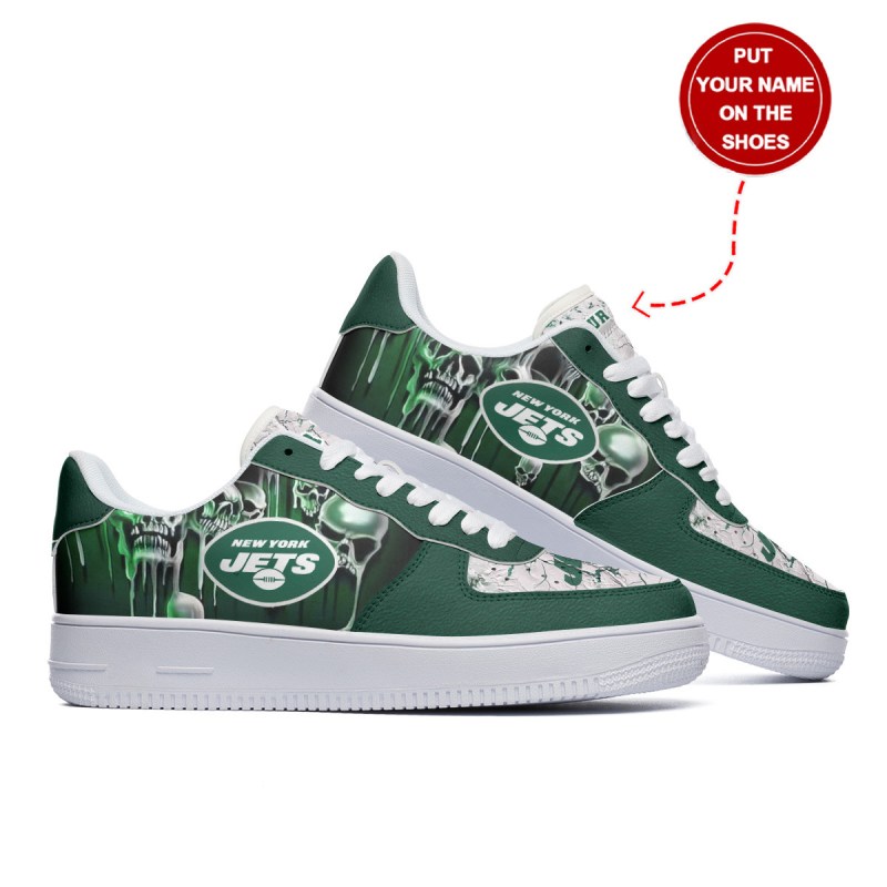 NFL New York Jets Personalized AF1 Sneakers