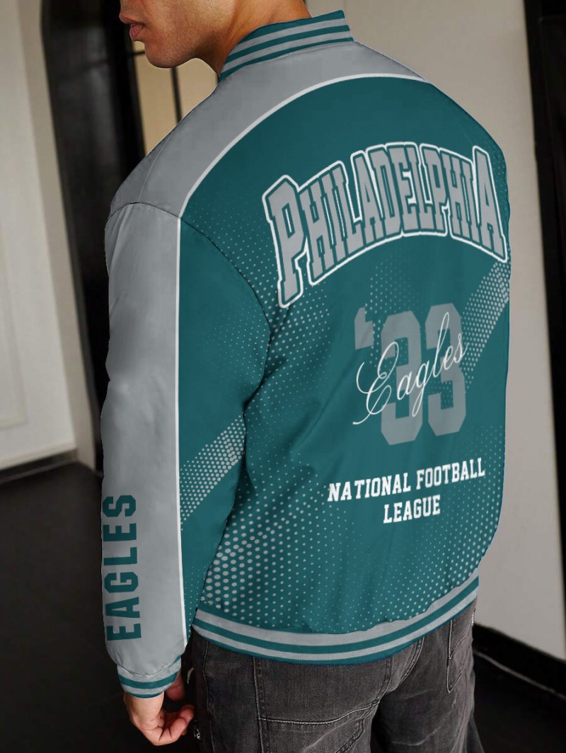 Philadelphia Eagles Jacket Back View