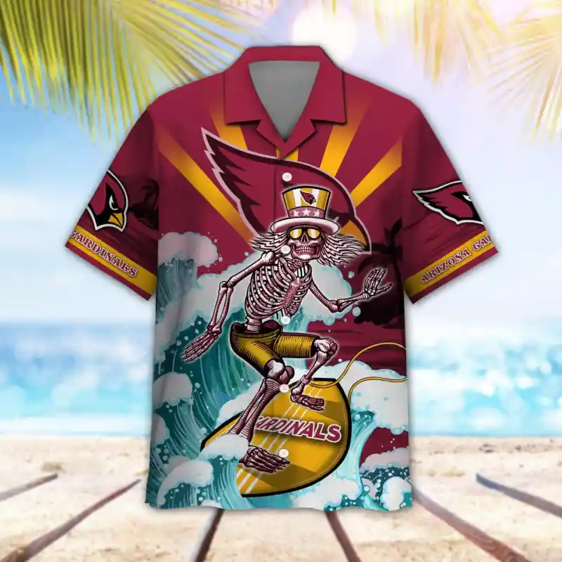 Arizona Cardinals Button Shirt Front View