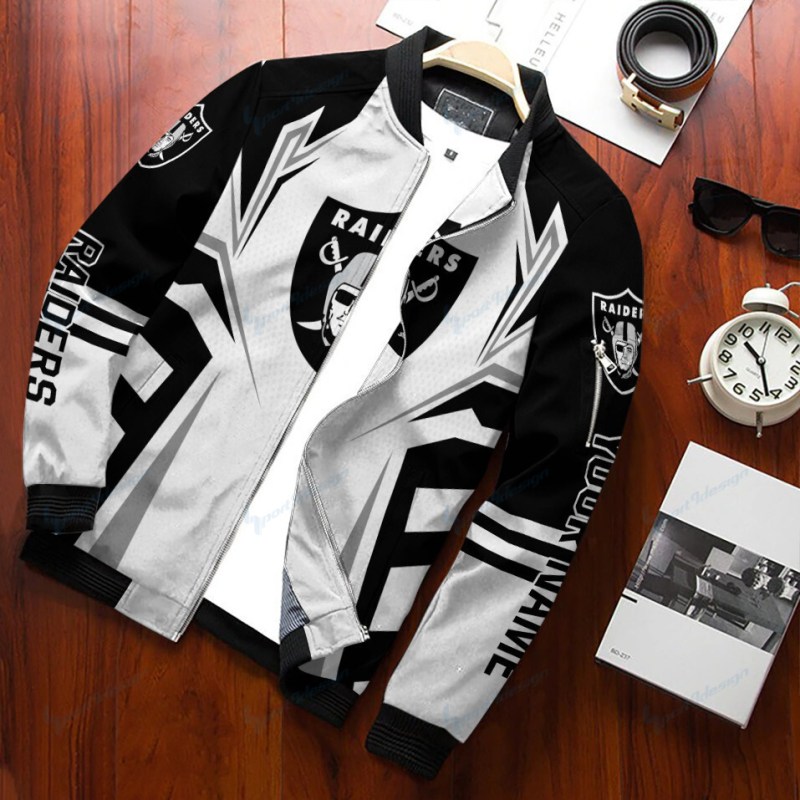 Las Vegas Raiders Personalized Bomber Jacket