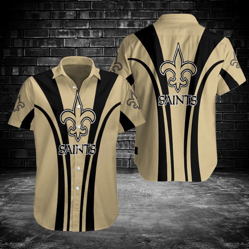 Sizing Chart for New Orleans Saints Button Shirt BG655