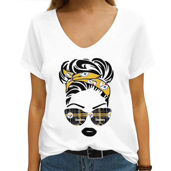 Pittsburgh Steelers V-neck Women's T-shirt