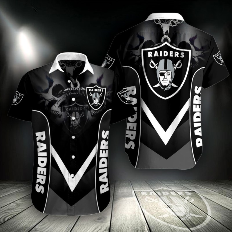 Sizing Chart for Las Vegas Raiders Button Shirt