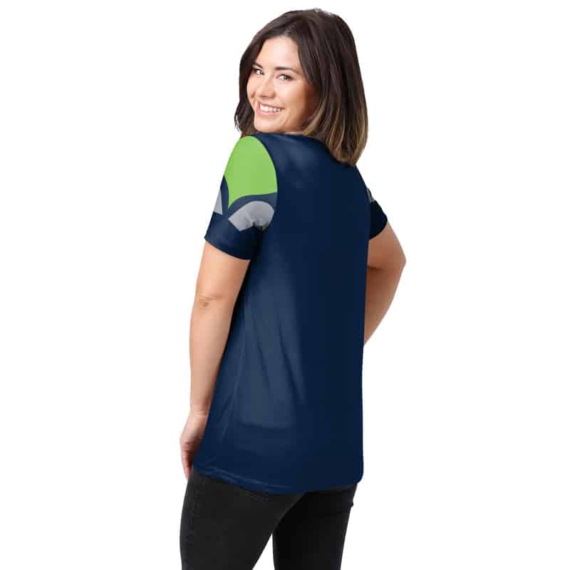 Seattle Seahawks V-neck T-shirt for Women
