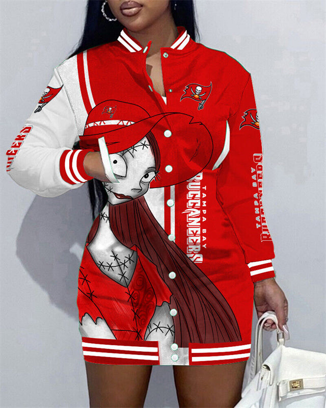 Tampa Bay Buccaneers Women's Button Down Jacket Dress