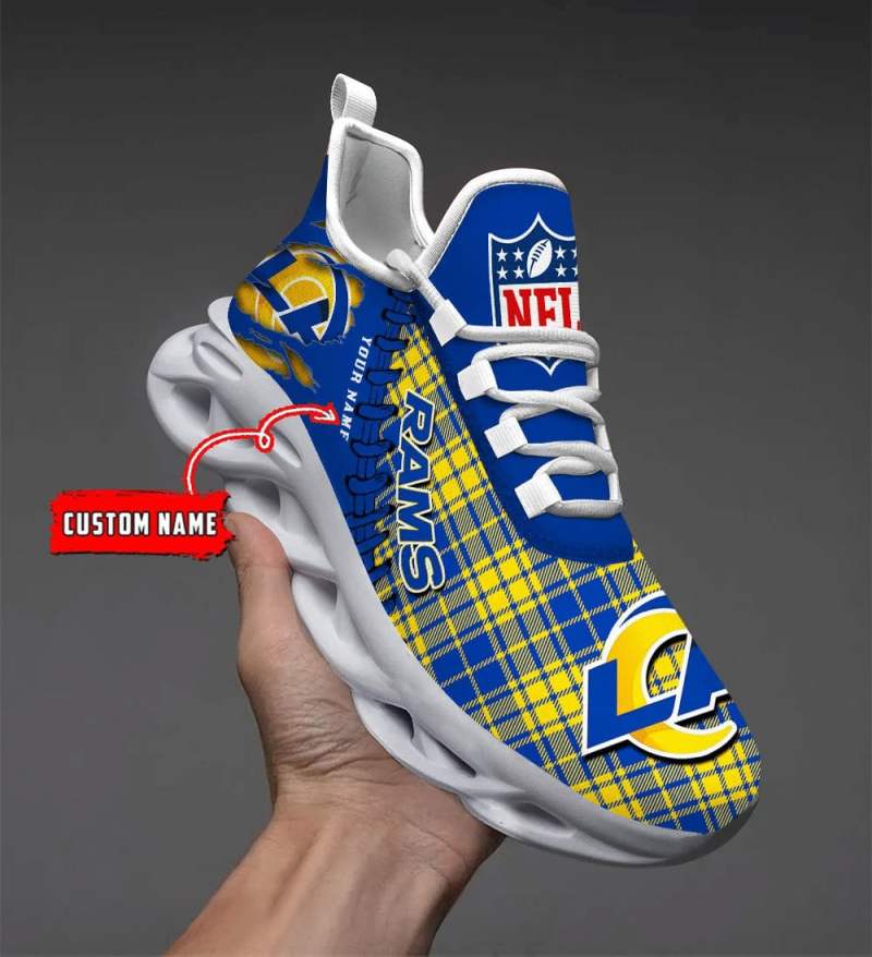 Los Angeles Rams Personalized Yezy Sneakers