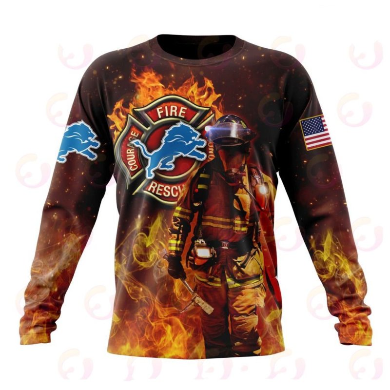 Detroit Lions Honor Firefighters T-shirt