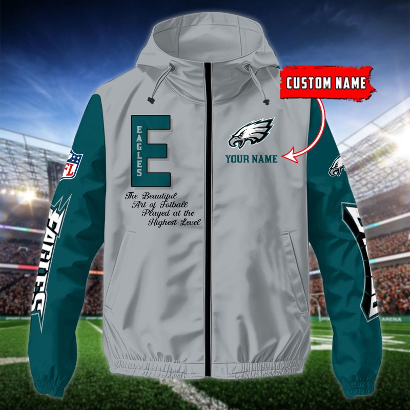Philadelphia Eagles Outdoor Jacket Side View