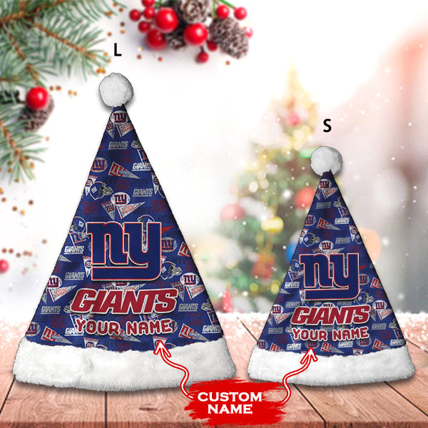 New York Giants Personalized Santa Hat