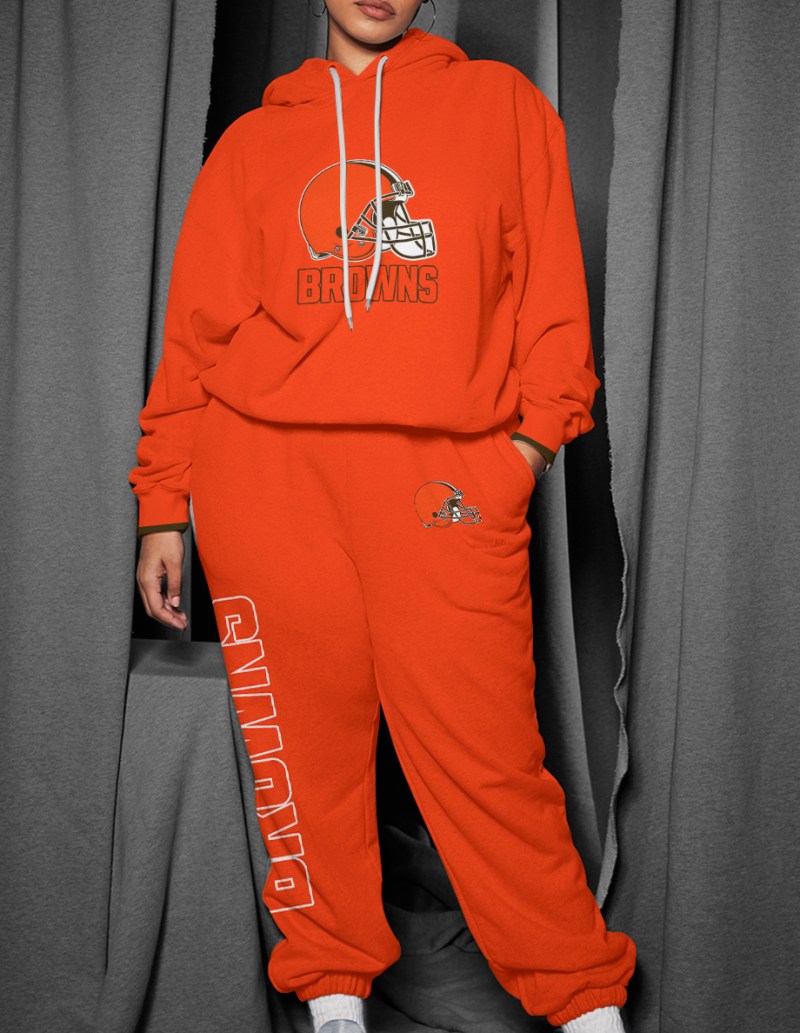 Cleveland Browns Combo Pullover Hoodie and Sweatpants