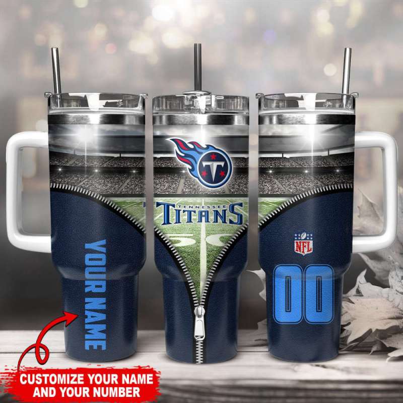 Tennessee Titans NFL 40oz Stanley Tumbler Gift For Fans - Image 1
