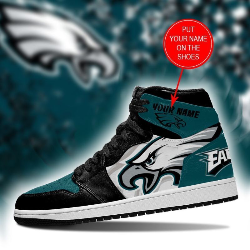 Philadelphia Eagles Personalized Jshoes Side