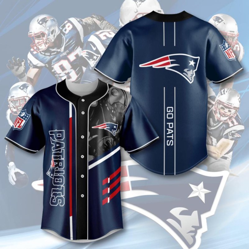 New England Patriots Baseball Jersey