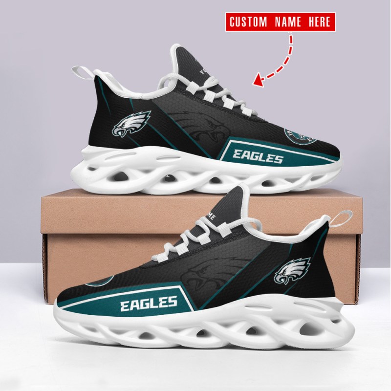 Philadelphia Eagles Personalized Yezy Running Sneakers 4