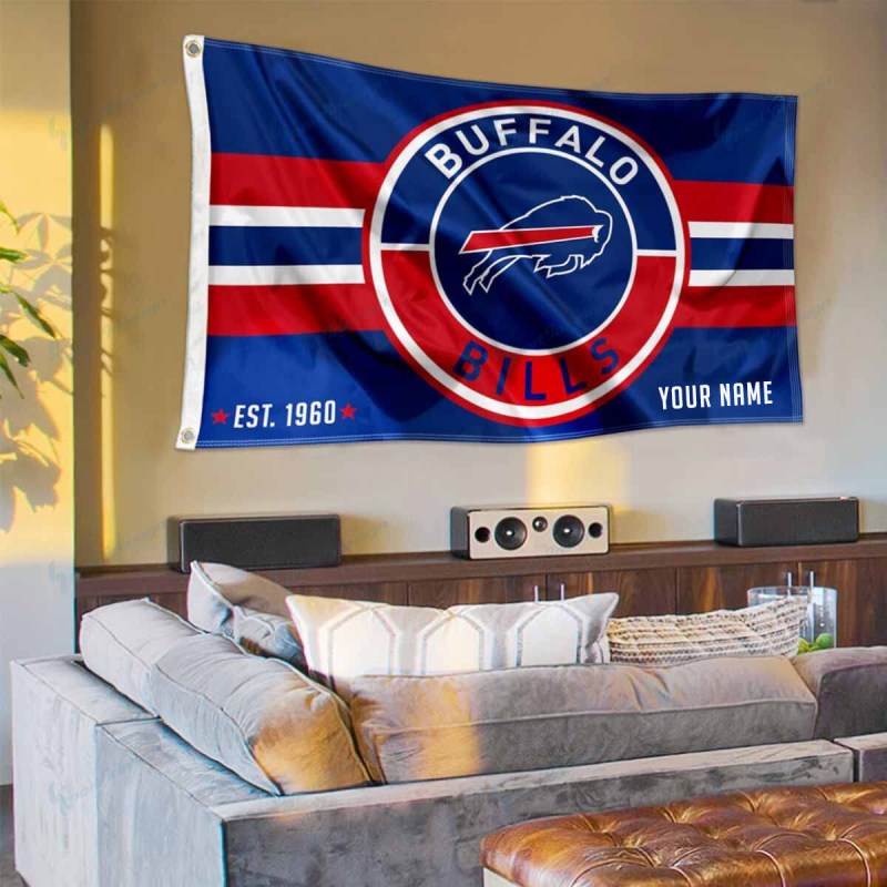 Buffalo Bills Personalized Flag