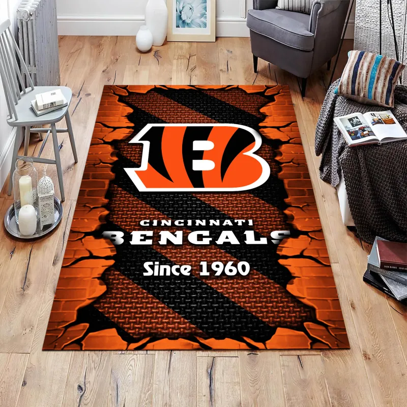Cincinnati Bengals Living Room Rug