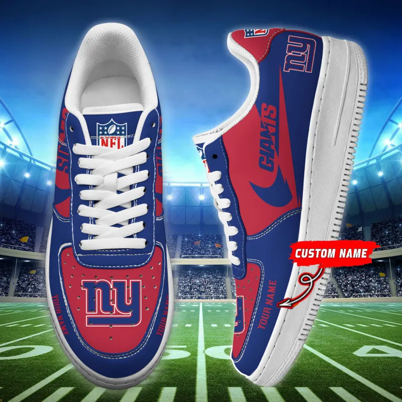 New York Giants Personalized AF1 Shoes