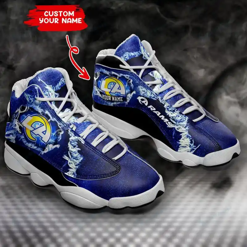 Los Angeles Rams Personalized AJD13 Sneakers