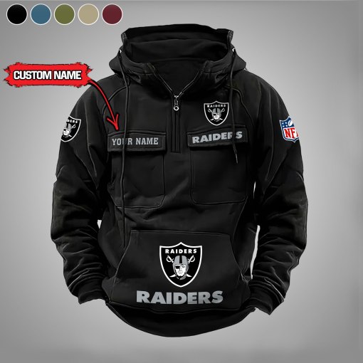Las Vegas Raiders Personalized Hoodie - Black