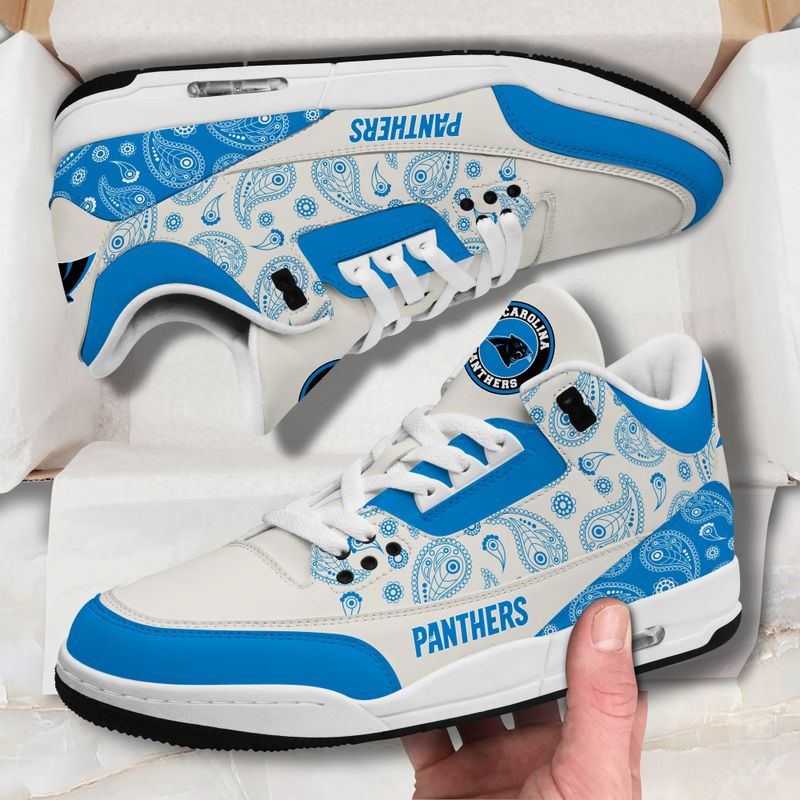Carolina Panthers JD03 Genuine Leather Shoes Image 1