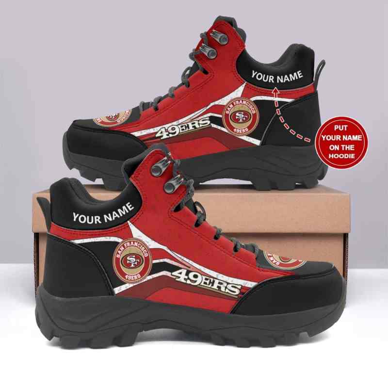 San Francisco 49ers Personalized Hiking Shoes