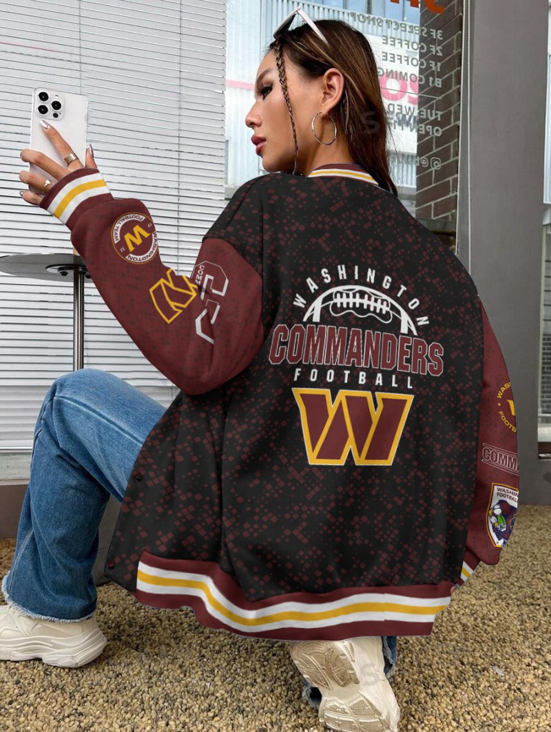 Washington Commanders Varsity Jacket Back