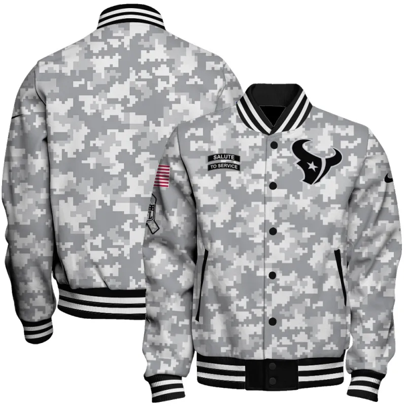 Houston Texans Varsity Jacket Front