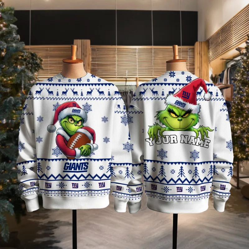 New York Giants Ugly Christmas Sweater Full View