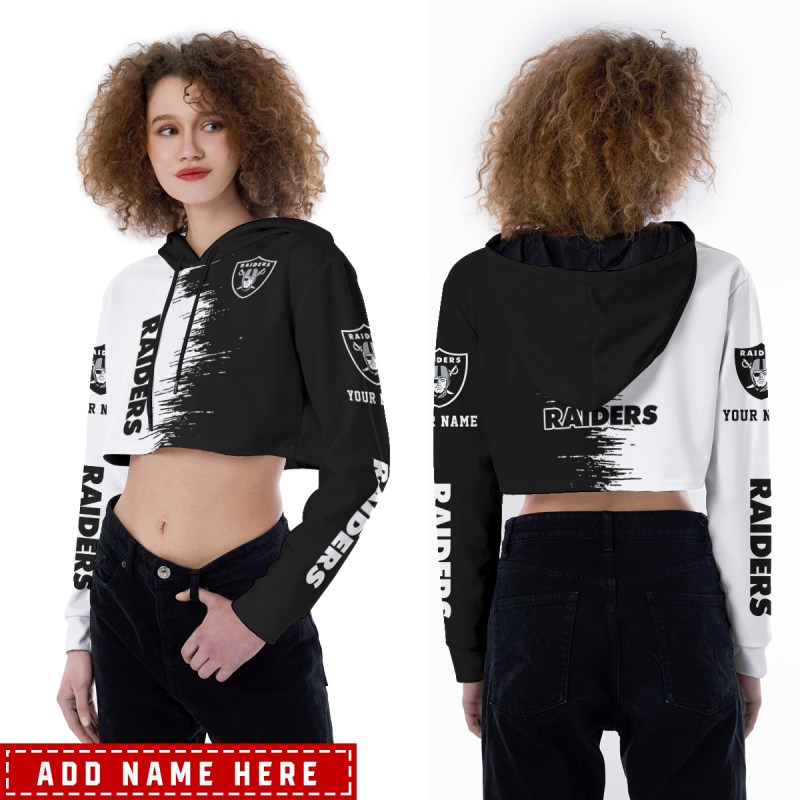 Las Vegas Raiders Personalized Combo Croptop Hoodie And Leggings