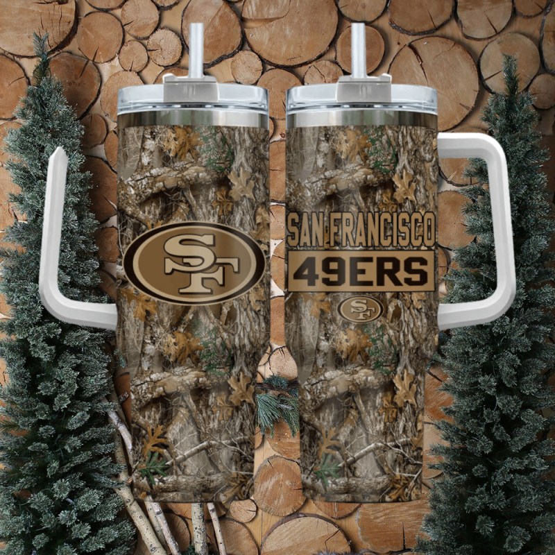 San Francisco 49ers NFL Hunting Tumbler