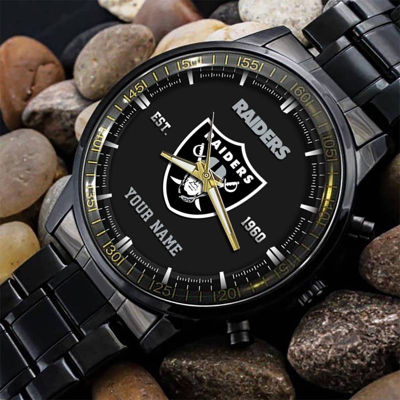 Las Vegas Raiders Black Fashion Watch