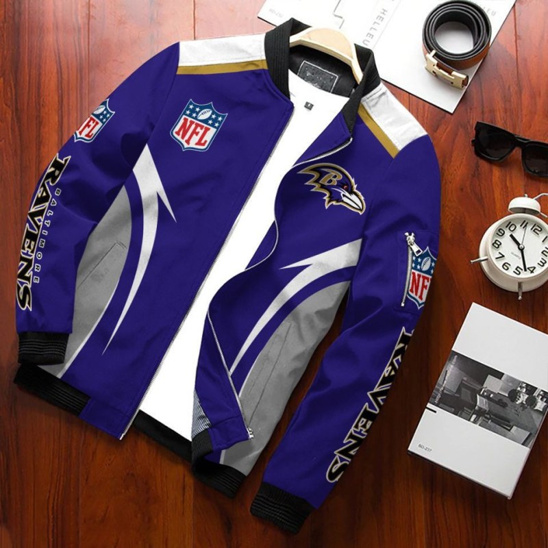 Baltimore Ravens Bomber Jacket - Front View