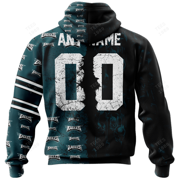 Philadelphia Eagles Ugly Christmas Sweater Side View