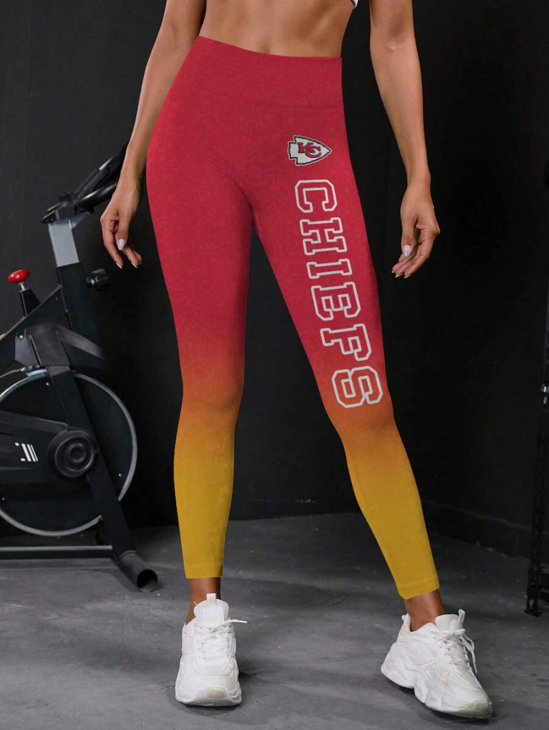 High Waist Push Up Leggings for Kansas City Chiefs